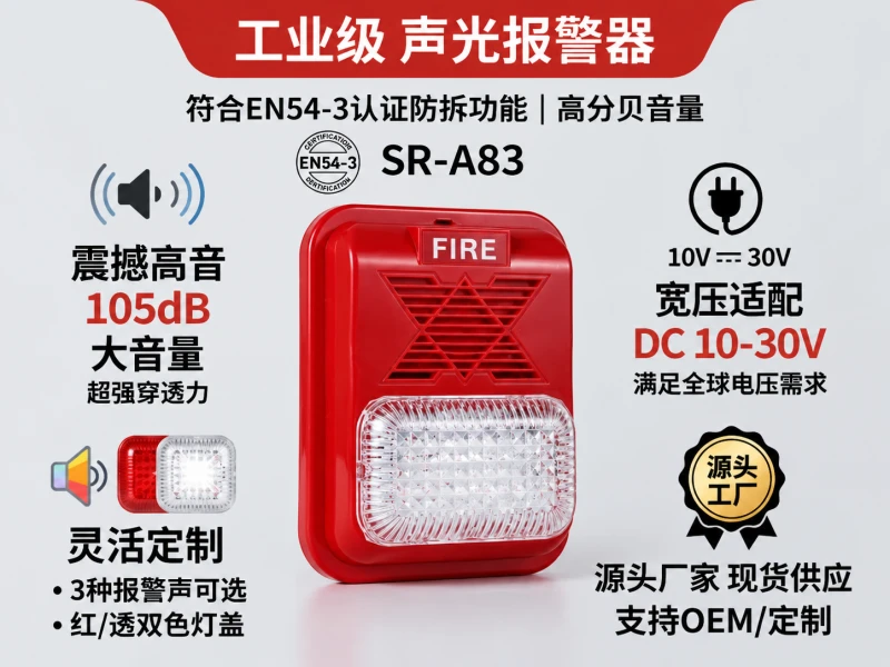 SR-A83 双线制火灾报警喇叭闪光器12和24V SR-A83 双线制火灾报警喇叭闪光器12和24V