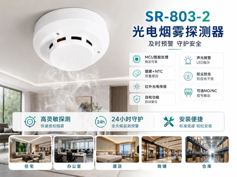 SR-803-2 赛源鑫光电烟雾探测器居家使用 SR-803-2 赛源鑫光电烟雾探测器居家使用