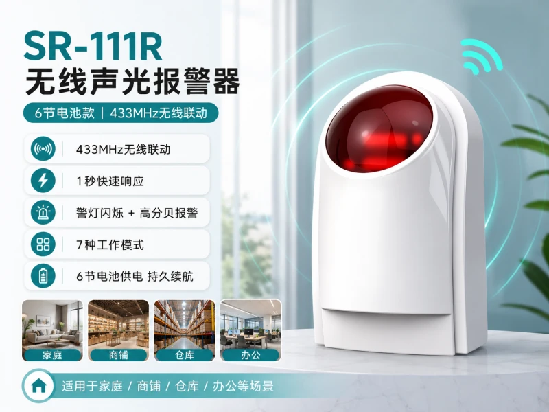 SR-111R 无线声光报警器 SR-111R 无线声光报警器