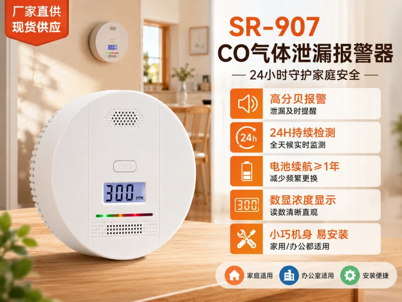SR-907 CO气体泄漏报警器 SR-907 CO气体泄漏报警器