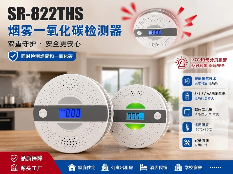 SR-822THS 烟雾一氧化碳检测器