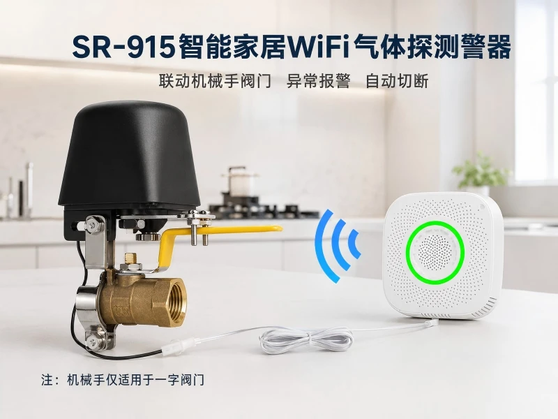 SR-915智能家居WiFi气体探测警器 SR-915智能家居WiFi气体探测警器