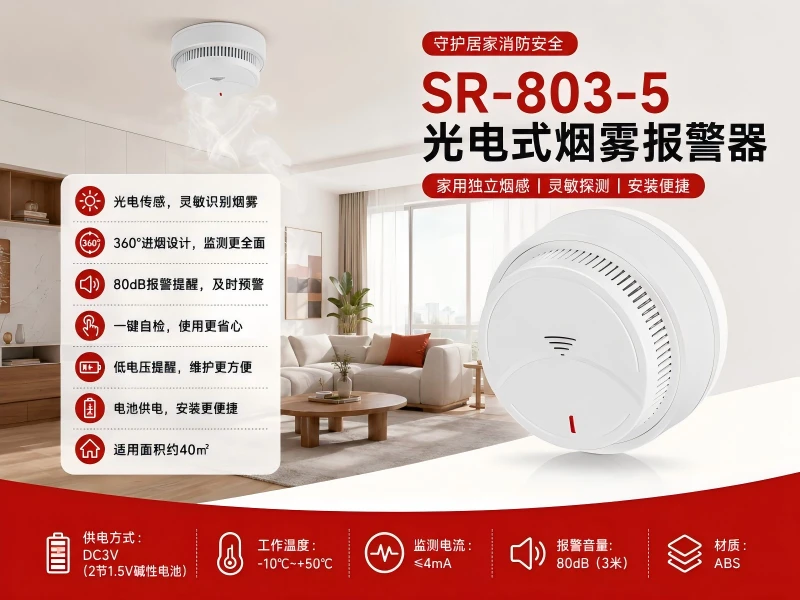 SR-803-5 光电式烟雾报警器 SR-803-5 光电式烟雾报警器