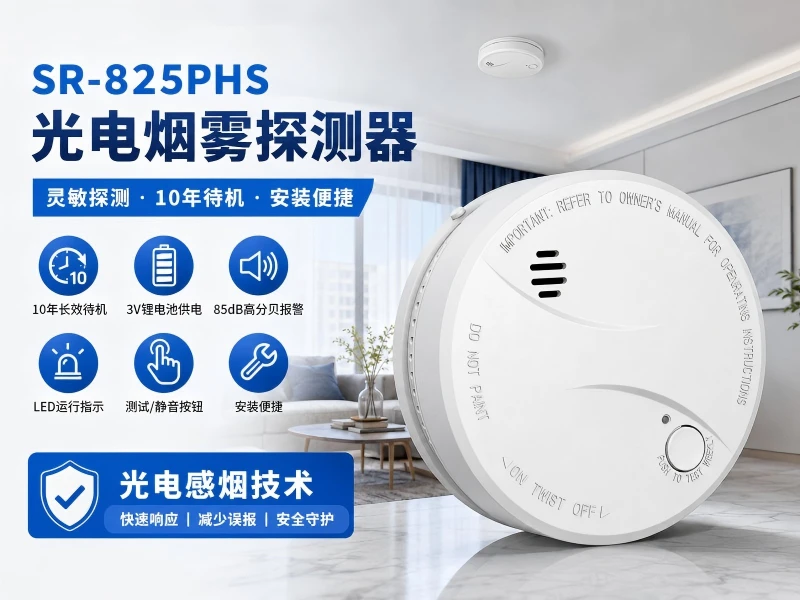 SR-825PHS 光电烟雾探测器