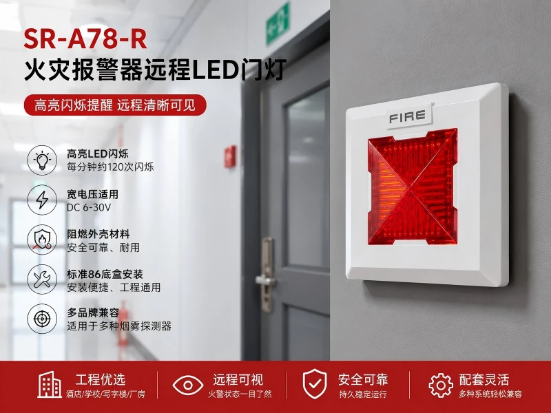 SR-A78-R 火灾报警器远程LED门灯 SR-A78-R 火灾报警器远程LED门灯