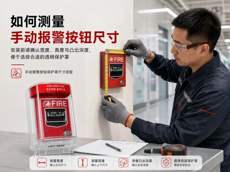 如何测量手动报警按钮尺寸
