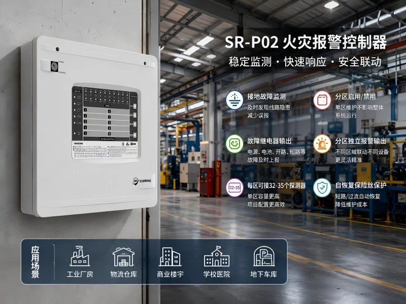 SR-P02火灾报警控制器稳定监测·快速响应·安全联动 SR-P02火灾报警控制器稳定监测·快速响应·安全联动